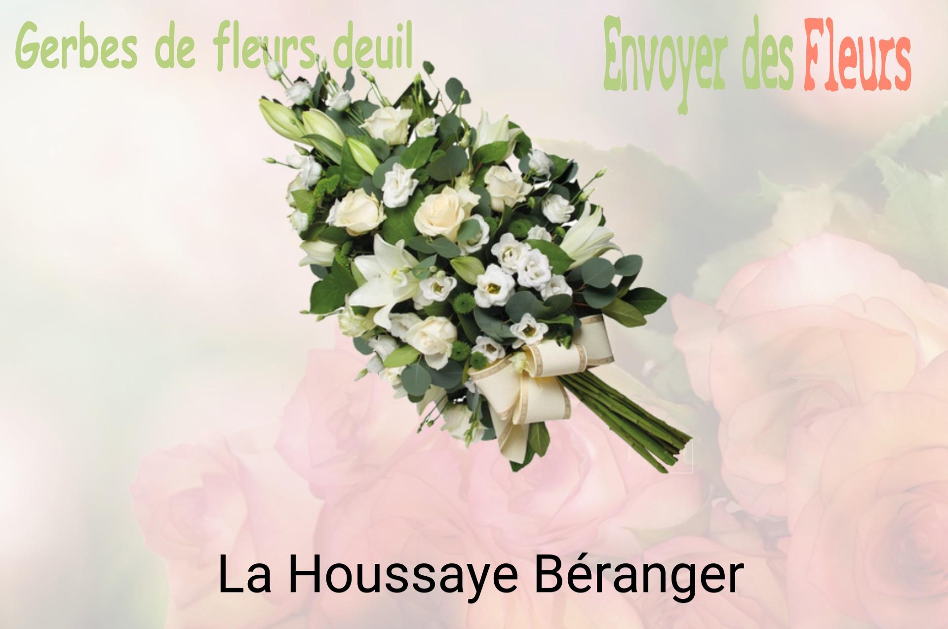 Gerbe de fleurs de deuil livrée à La Houssaye-Béranger